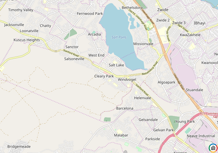 Map location of Hillside